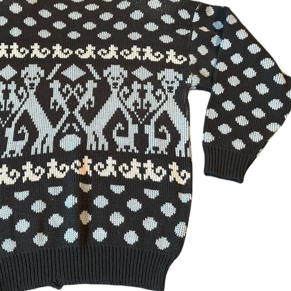 Vintage Acrylic Puppy Sweater - Picture 4 of 9